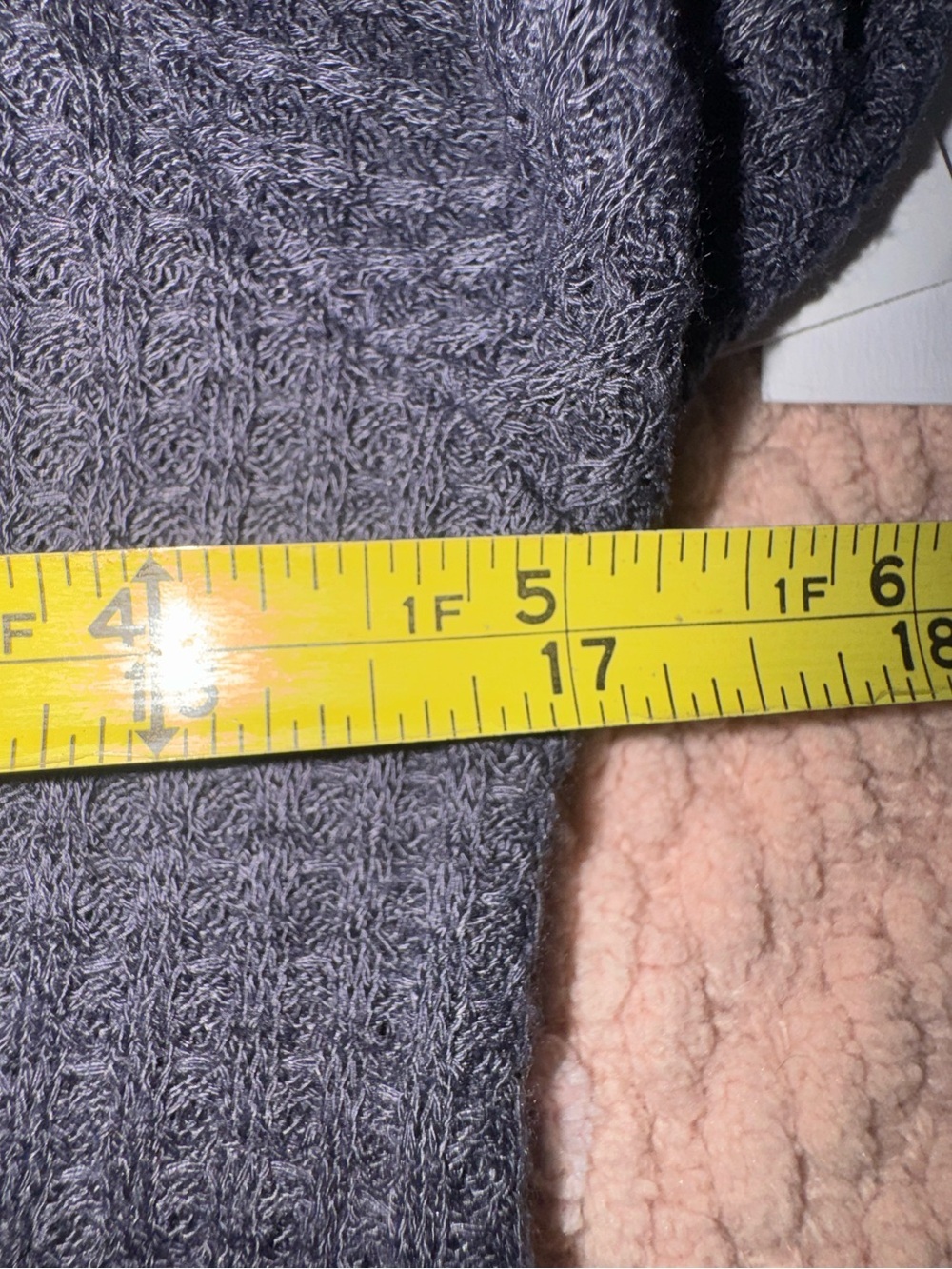 O'Neill Grey-blue Cayenne waffle knit wrap sweater with flared sleeves size S - Picture 5 of 13